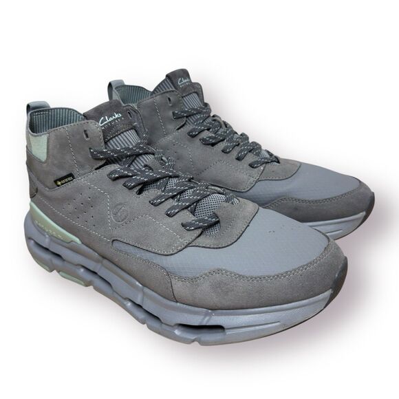 Clarks Hi NXE Gore-Tex Sneakers Mens Size 12 M Gray Walking Hiking Outdoors - Picture 1 of 11